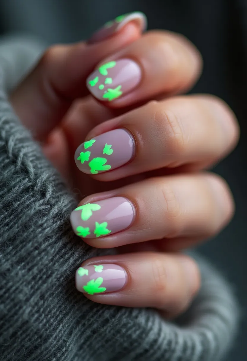 glow nail designs