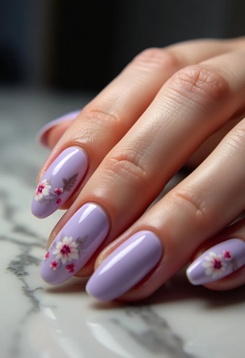 lilac nail designs