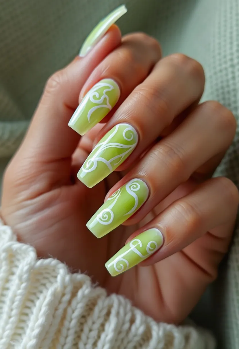 lime nail designs