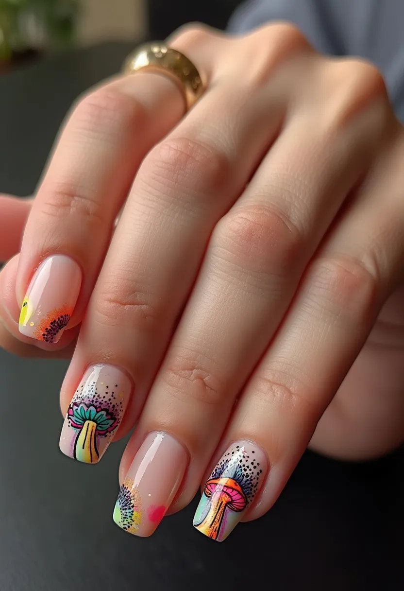 mushroom nail designs