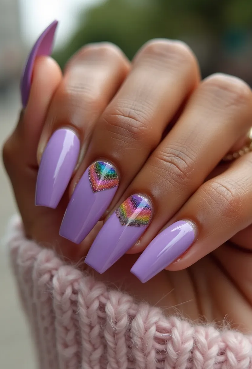 rainbow nail designs